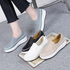 [GIRLS GOOB] Women's Casual Comfort Sneakers, Loafers Fashion Shoes, Synthetic Leather + Band - Made in KOREA